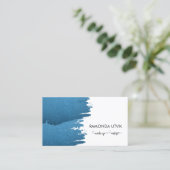 Carte De Visite Maquillage bleu (Debout devant)