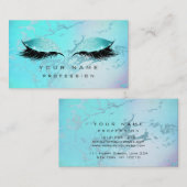 Carte De Visite Maquillage Blue Eyes Lashes Parties scintillant Om (Devant / Derrière)