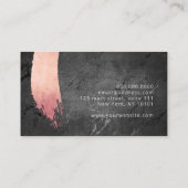 Carte De Visite Maquillage & cheveux rose rose rose moderne (Dos)