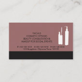 Carte De Visite Maquillage chic Artiste Cosmetologue MUA (Dos)