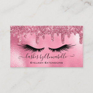 Carte De Visite Maquillage Cils Étincelle Paillettes Dégoulinant R