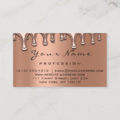 Carte De Visite Maquillage clous Lash Rose gouttes de maquillage b (Dos)