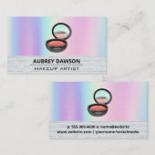 Carte De Visite Maquillage compact | Rainbow Blend (Devant / Derrière)