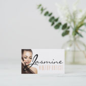 Carte De Visite Maquillage Cosmetologue Nails Beauté (Debout devant)