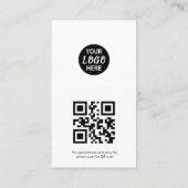 Carte De Visite Maquillage d'arc moderne photo qr code logo (Dos)