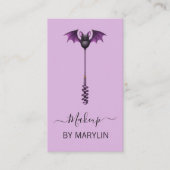 Carte De Visite Maquillage de baguette à thème gothique Mascara (Devant)