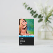 Carte De Visite MAQUILLAGE DE BEAUTÉ ARTISTE COSMÉTIQUES Monogramm (Debout devant)