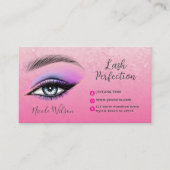 Carte De Visite Maquillage de beauté Lashes and Brows (Devant)