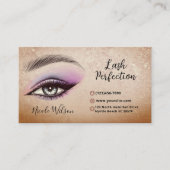 Carte De Visite Maquillage de beauté Lashes and Brows (Devant)