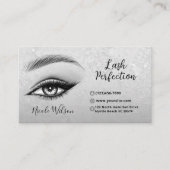 Carte De Visite Maquillage de beauté Lashes and Brows (Devant)