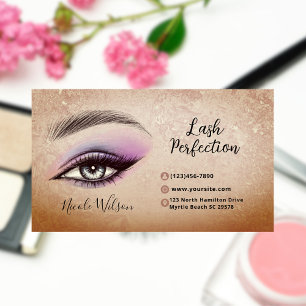 Carte De Visite Maquillage de beauté Lashes and Brows
