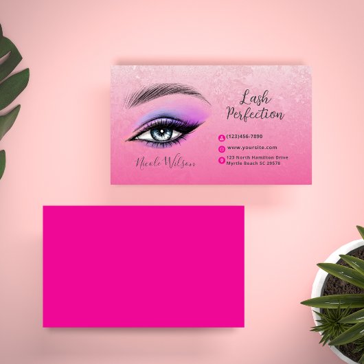 Carte De Visite Maquillage de beauté Lashes and Brows