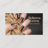 Carte De Visite Maquillage de beauté moderne manucure ongles salon (Devant)