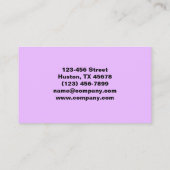 Carte De Visite Maquillage de beauté moderne manucure ongles salon (Dos)