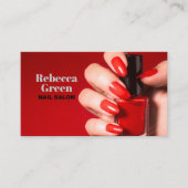 Carte De Visite Maquillage de beauté moderne manucure ongles salon (Devant)