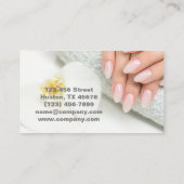 Carte De Visite Maquillage de beauté moderne manucure ongles salon (Dos)