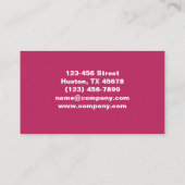 Carte De Visite Maquillage de beauté moderne manucure ongles salon (Dos)