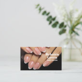 Carte De Visite Maquillage de beauté moderne manucure ongles salon (Debout devant)