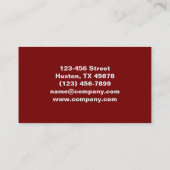 Carte De Visite Maquillage de beauté moderne manucure ongles salon (Dos)