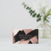 Carte De Visite Maquillage de cheveux de typographie de traçage (Debout devant)