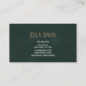 Carte De Visite Maquillage de cheveux écossais vert (Dos)