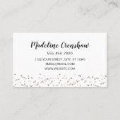 Carte De Visite Maquillage de cheveux simple et élégant (Dos)