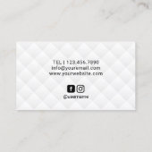 Carte De Visite Maquillage de la boîte de lèvres Artiste Lèvres ro (Dos)