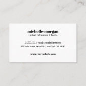 Carte De Visite Maquillage de l'oeil rose Eyelash Brows profession (Dos)