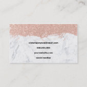 Carte De Visite Maquillage de marbre de faux de traçages modernes (Dos)