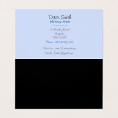 Carte De Visite maquillage des brosses d'artiste design original d (Intérieur déplié)