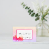 Carte De Visite Maquillage des cheveux Cadre de design de beauté B (Debout devant)