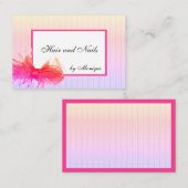 Carte De Visite Maquillage des cheveux Cadre de design de beauté B (Devant / Derrière)