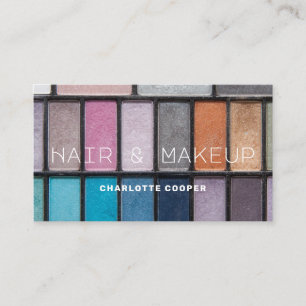 Carte De Visite Maquillage des cheveux de l'ombre des yeux