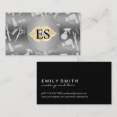 Carte De Visite Maquillage élégant et coiffeur (Devant / Derrière)