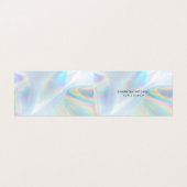 Carte De Visite Maquillage élégant holographique (Extérieur déplié)