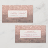 Carte De Visite Maquillage en bois d'ombre de faux de parties (Devant / Derrière)