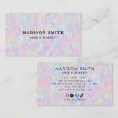 Carte De Visite Maquillage esthétique moderne et élégant (Devant / Derrière)