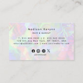 Carte De Visite Maquillage esthétique moderne et élégant (Dos)