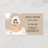 Carte de visite maquillage et beauté (Dos)