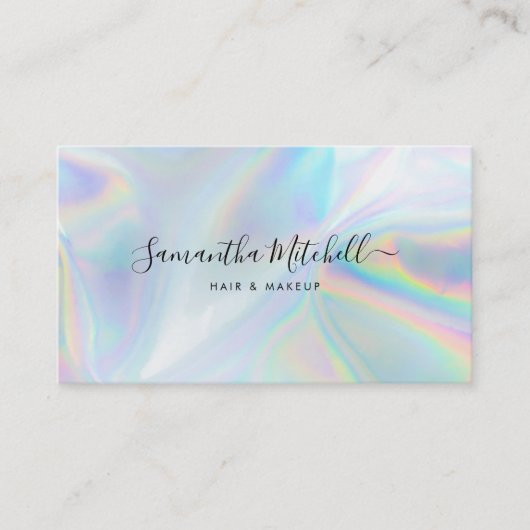 Carte De Visite Maquillage et beauté Code QR Script de beauté (Devant)