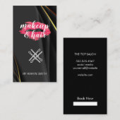 Carte De Visite Maquillage et cheveux | Baise à lèvres (Devant / Derrière)