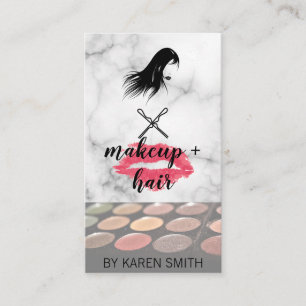 Carte De Visite Maquillage et cheveux Beautician Liste de véri
