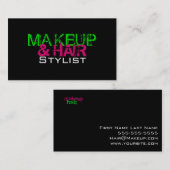 CARTE DE VISITE MAQUILLAGE ET COIFFEUR (Devant / Derrière)