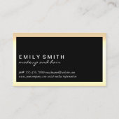 Carte De Visite Maquillage et outils pour cheveux (Dos)