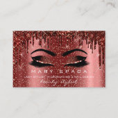 Carte De Visite Maquillage Eyebros Lash Browns Burgundy Spark Nail (Devant)