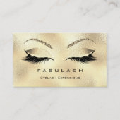 Carte De Visite Maquillage Eyebros Lashes Parties scintillant Verr (Devant)