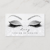 Carte De Visite Maquillage Eyebros Nom Lash Parties scintillant gr (Devant)