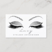 Carte De Visite Maquillage Eyebros Nom Lashes Parties scintillant (Devant)