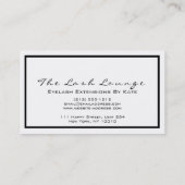 Carte De Visite Maquillage Eyebrow Beauté Lashes Parties scintilla (Dos)