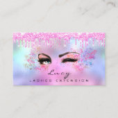 Carte De Visite Maquillage Eyebrow cheveux Eyelashes Parties scint (Devant)
